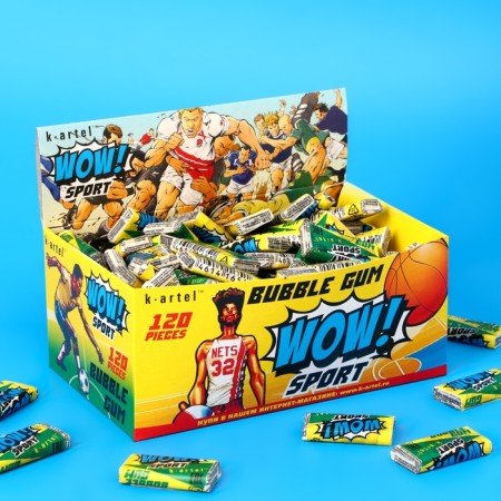 Chewing gum with the Wow Sport liner, 2.5 g