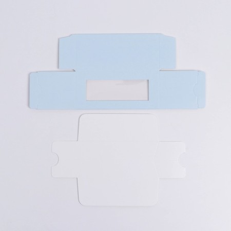 Box for Makarun, confectionery packaging, “Blue”, 5.5 x 12 x 5.5 cm-2