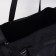 Road bag, 3 parts on zippers, external pocket, long belt, black color