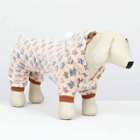 Assumes "Stars" with a hood, size 2xl (DS 45 cm, Osh 45 cm, og 55 cm), beige-2