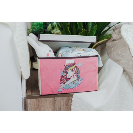 Stellid box for storage with a unicorn lid, 39 × 25 × 25 cm-3