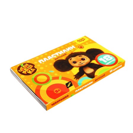 Plasticine 18 colors 270 g, multi-bullets "Cheburashka", with a stack, cardboard packaging-2