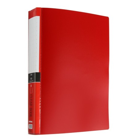 A4 folder, 80 transparent files, 400 μm, mix-6