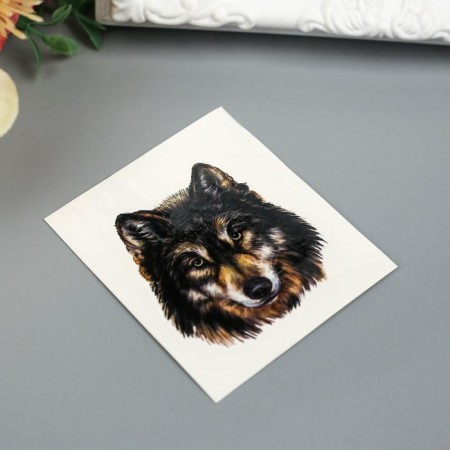 Tattoo on the body "Wolf's face"