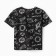 T -shirt for a boy, black color/space, height 110 cm