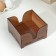 Wooden wiper "walnut", without engraving, with napkins, brown color