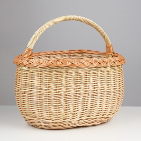 Basket "Dachny", 7 L, bottom: 25x17 cm top: 30x25 cm height: 20 cm, with a handle 30 cm-1