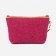 Cosmetic bag with a lining, raspberry color