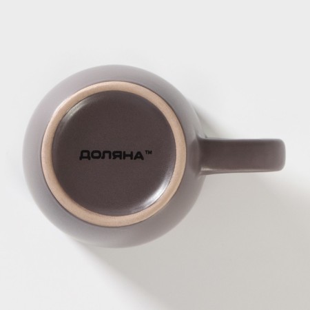Ceramic share mug "Pastel", 360 ml, brown color-3