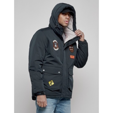 Male Winter jacket, size 52, dark blue color-5