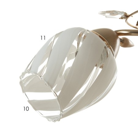 Luer "Lessons" 2x40W E27 Gold 44x33x28 cm-5