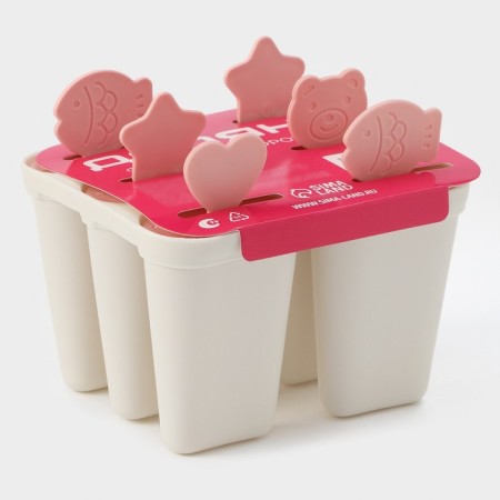 Form for ice cream "Nega", 6 cells, color mix-4