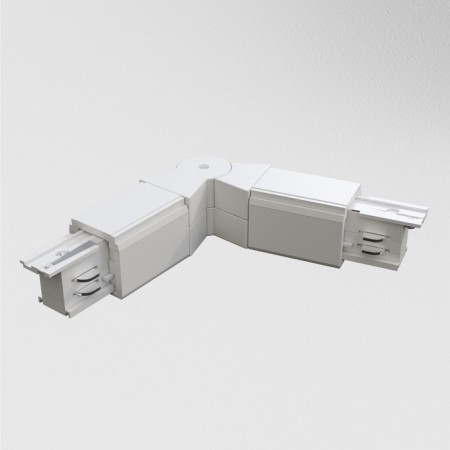 Connector Warden joint for the Technical Tracs-31W overhead track system, 22.5x3.2x3.3 cm, white color-1