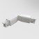 Connector Warden joint for the Technical Tracs-31W overhead track system, 22.5x3.2x3.3 cm, white color