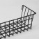 Basket on a grid, 38.5 × 13 × 9.5 cm, black color