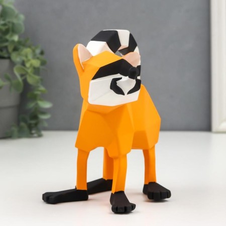 Souvenir Polystone 3D "Raccoon" Orange 16x9x13 cm-1