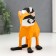 Souvenir Polystone 3D "Raccoon" Orange 16x9x13 cm