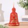 Carved candle "Easter bell", red, 7x11 cm, 140 grams