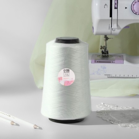 Overlok thread 150d/1, 32910 m, textured, non -commissioned, white color-3