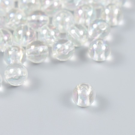 Beads for creativity Plastic "Soap bubble" Transparent "set of 20 grams 0.8x0.8x0.8 cm