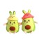 Soft toy "avocado", in a panama, with ears