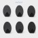 A set of metal self -adhesive hooks Savanna Black Loft Drop, 6 pcs, 1.9 × 5.3 × 3.5 cm