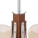 Savina chandelier 6he27 40W brown 72x72x60cm