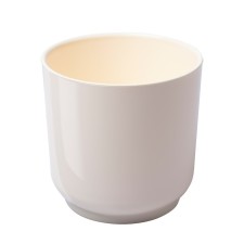 Plastic pot Live-In-Green with the Delta tab, D = 30 cm, 17.3 l, vanilla color