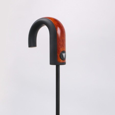The umbrella semi -automatic “thunder”, Eponge, 3 additions, 8 knitting needles, r = 48 cm, black color-9