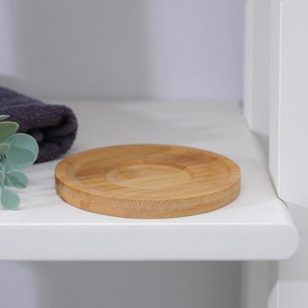 Bamboo soap dish, 0.9 × 9.5 × 9.5 cm-2