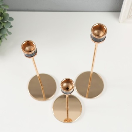 Climber Metal "Controversy. Kant" d = 2.5 cm set 3 pcs gold 22 cm, 27 cm, 32 cm-2