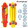 Penniboard Onlytop Super Cool, 56x16 cm, light wheels PU 60x45 mm, ABEC 7, aluminum frame