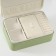 Casket to the leatherette for jewelry "Bow" white-green 17x23.5x10 cm
