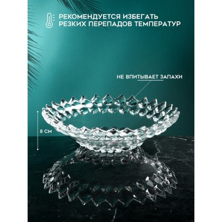 Serve dish "yut", glass, Iran-1
