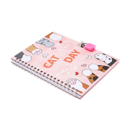 Gift notebook, 45 sheets, line, on the castle, on the crest, paws (17.8x13cm)-3