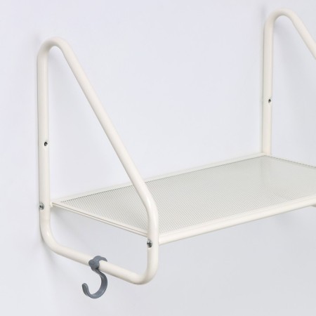 Wall -mounted shelf "Barcelona 11", 45 × 24.5 × 30 cm, white color-2