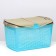 Basket 47x36x27.5 cm, turquoise