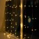 Garland "Curtain" 1 × 1 m Rosa, IP20, silver thread, 100 LED, warm white glow, 12 V