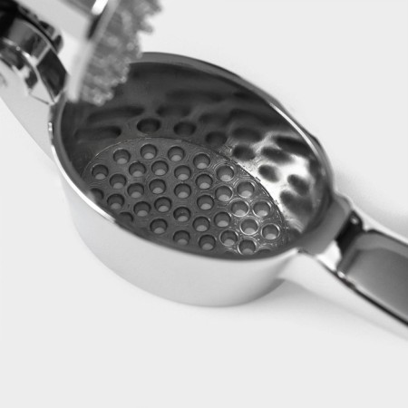 Magistro volt garlic press, stainless steel, silver color-4