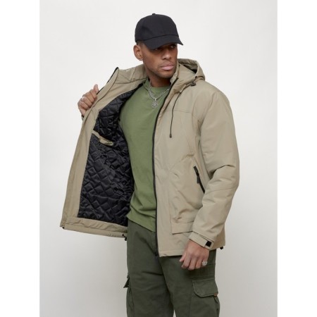 Male spring jacket, size 50, beige color-9