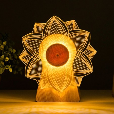The touch of the touch "Flower" LED is spinning 6W USB 15x4x16 cm Risalux
