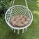 Villy swing pillow, diameter 60 cm, dark beige color