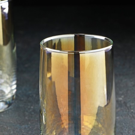 A set of high glass glasses "Golden Chameleon", 330 ml, 4 pcs-3