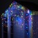 Garland "fringe" 3 x 0.9 m, IP65, UMS, dark rubber thread, 232 LED, glow of Multi, 220 V