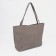 Zipper bag with zipper, gray color