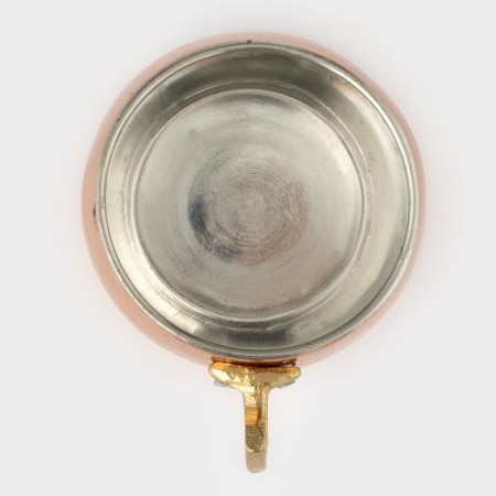 Copper mug, 450 ml, d = 8 cm, h = 8.5 cm, brass handle, with a pattern, 1 variety-1