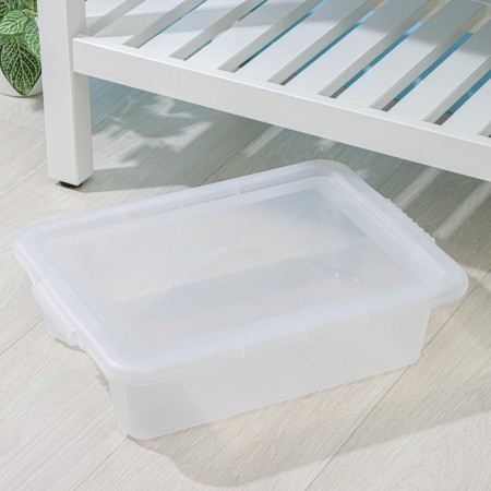 Storage container with Porter lid, 8 l, 43 × 31.5 × 11 cm, the color is transparent-1