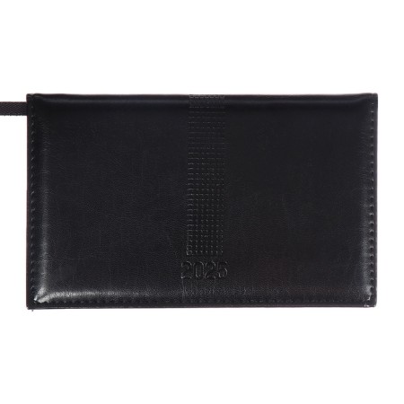 Purple dated pocket 2025, 155 x 95mm 64 sheets, Devente.Matrix, solid cover to leatherette with foam, embossing, block 70, black