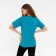 Women's T -shirt Minaku: Basic Line, Aquamarine color, size 52