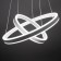 Suspended Citilux “duet” CL719640, 60x60x17 cm, 1x108W, LED, white color